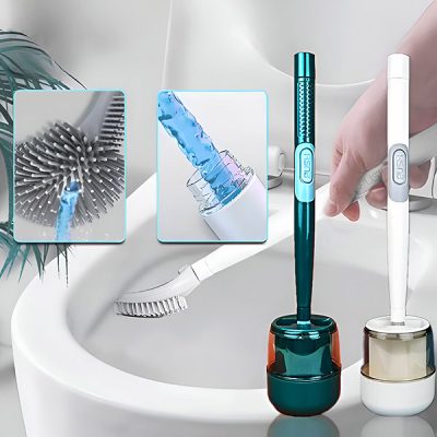 WC ščetka + dozirnik za čistilo - Silikon, 360° | FLUSHBRUSH