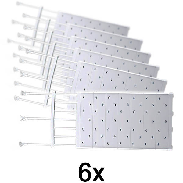 6x Raztegljiva polica za shranjevanje | SHELFEXPEND